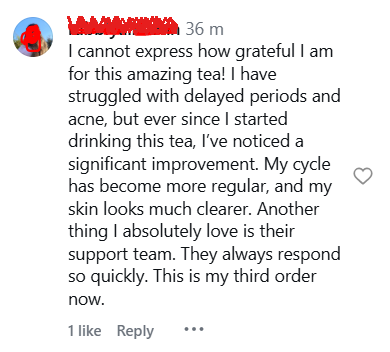 Customer comment 1