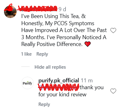 Customer comment 3