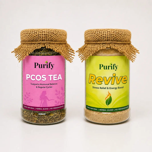 (PCOS Tea + Revive Blend) Hormonal Wellness Pack