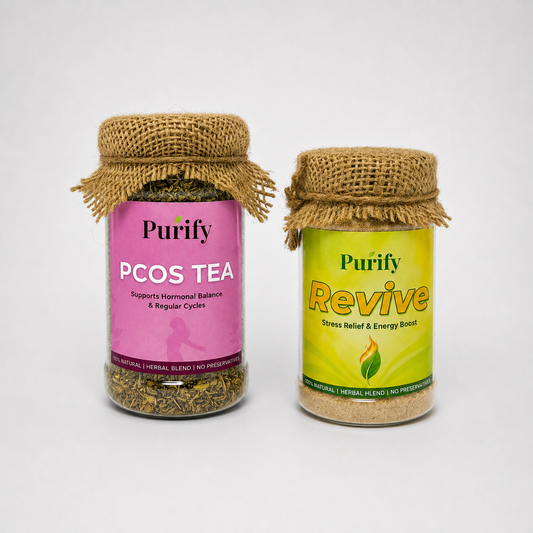 (PCOS Tea + Revive Blend) Hormonal Wellness Pack